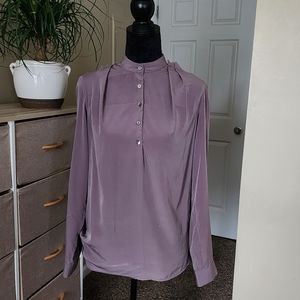ZOA Grey/Purple Blouse Size XS, Modest